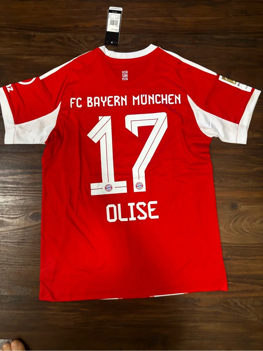 adidas Bayern Munich Home Jersey in Red and White
